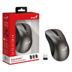 Genius Ergo 8100S Mysz bezprzewodowa, tytan, 1600DPI