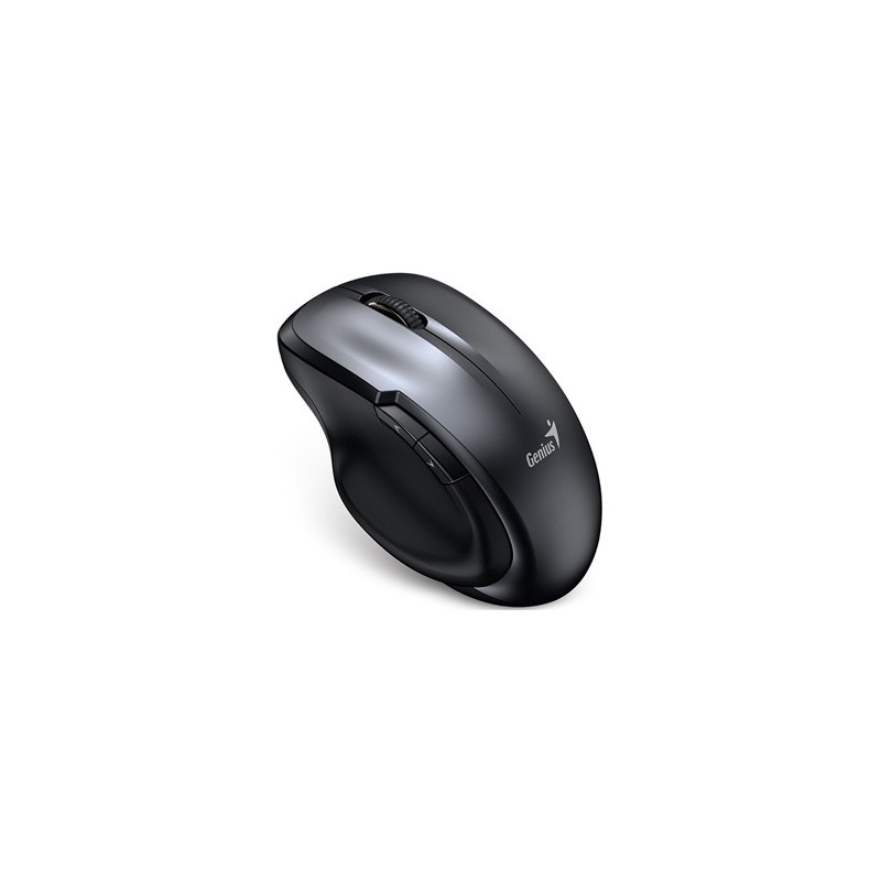 Genius Ergo 8200S Mysz bezprzewodowa, metaliczna szara, 1200DPI