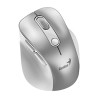 Genius Ergo 9000S Pro Mysz bezprzewodowa, srebrna, 2400DPI