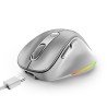 Genius Ergo 9000S Pro Mysz bezprzewodowa, srebrna, 2400DPI
