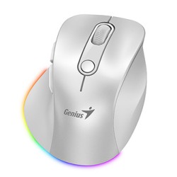 Genius Ergo 9000S Pro Mysz bezprzewodowa, biała, 2400DPI