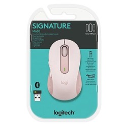 Logitech M650 Mysz bezprzewodowa, różowa, 2000DPI