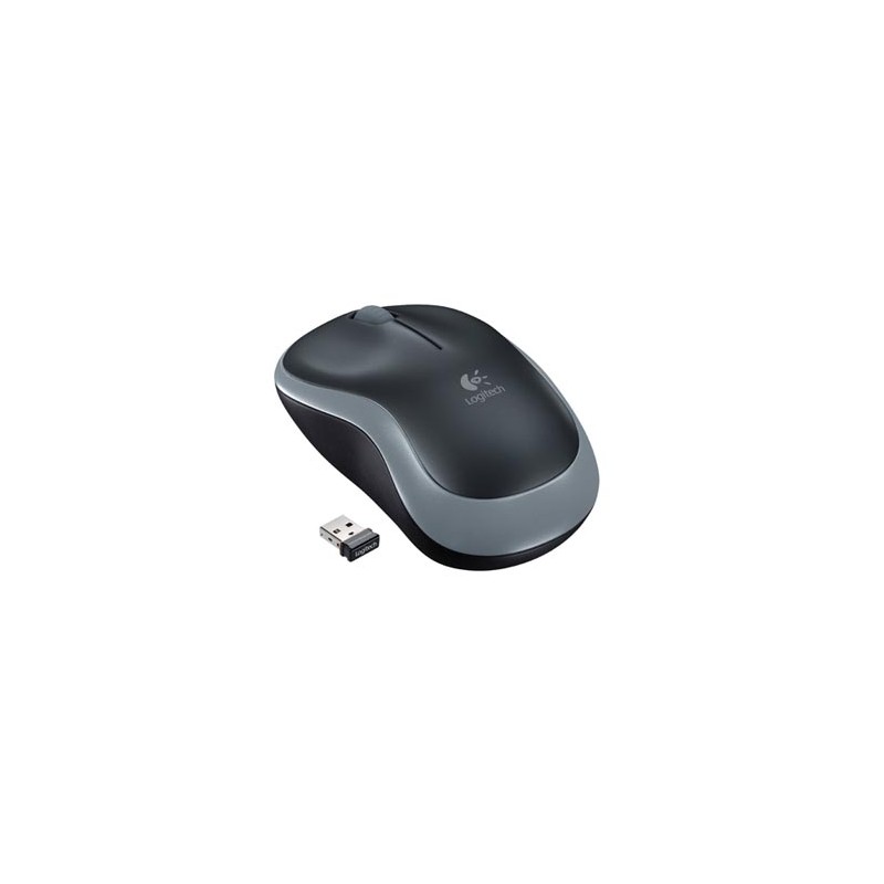 Logitech M185 Mysz bezprzewodowa, czarna, 1000DPI