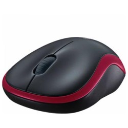 Logitech M185 Mysz bezprzewodowa, czerwona, 1000DPI