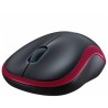 Logitech M185 Mysz bezprzewodowa, czerwona, 1000DPI
