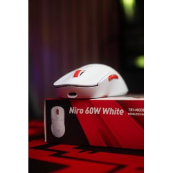 Marvo NIRO 60 Mysz biała, 12000DPI, Tri-Mode