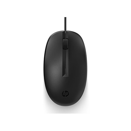 HP 125 Wired Mouse Mysz przewodowa, czarna, 1200DPI