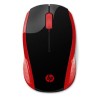 HP 200 Red Mysz bezprzewodowa, czerwona, 1000DPI
