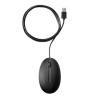 HP 320M Wired Mouse Mysz przewodowa, czarna, 1200DPI