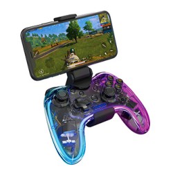 Gamepad Marvo GHOST 40, bezprzewodowy, 17przycisk, wielokierunkowy, przezroczysty