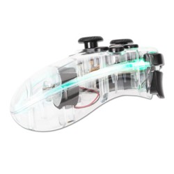 Gamepad Marvo GHOST 40, bezprzewodowy, 17przycisk, wielokierunkowy, przezroczysty