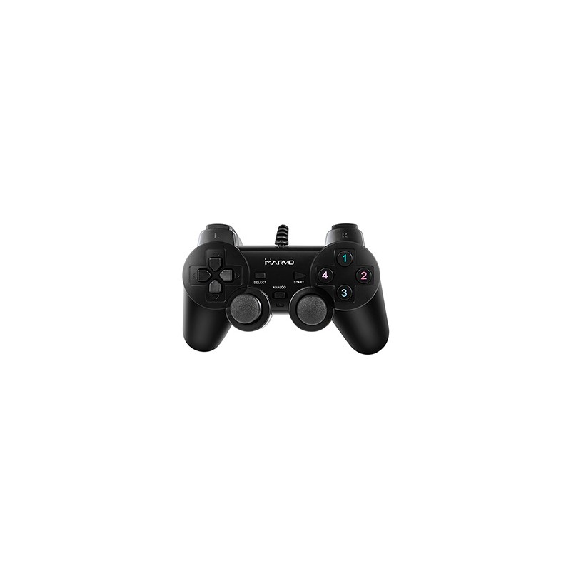 Gamepad Marvo GT-006, 15przycisk, USB, czarny, wibrujący, EOL