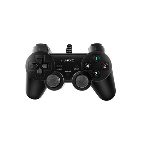 Gamepad Marvo GT-006, 15przycisk, USB, czarny, wibrujący, EOL