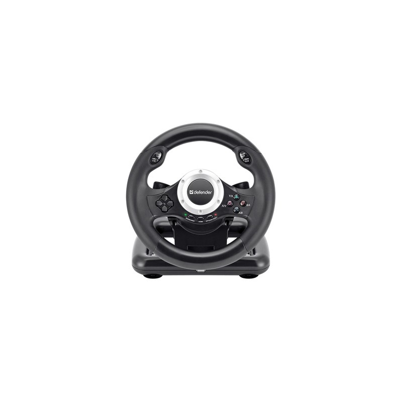 Kierownica Defender TURBO PRO, 10przycisk, USB, czarny, z pedałami, PS3,PS4,PC,Xbox One,Xbox Series X/S,Nintendo Switc
