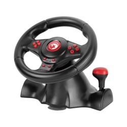 Kierownica Marvo GT-903, kierownica z pedałami i dźwignią zmiany biegów, 16przycisk, USB, czarny