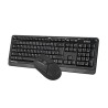 A4Tech FG1012 Zestaw klawiatur bezprzewodowa CZ, czarna z myszą optyczną bezprzewodową, AA, klasyczna, 2.4 [Ghz]