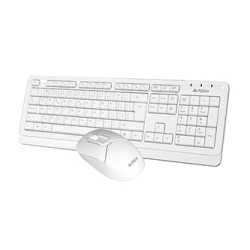 A4Tech FG1012 Zestaw klawiatur bezprzewodowa CZ, biała z myszą optyczną bezprzewodową, AA, klasyczna, 2.4 [Ghz]