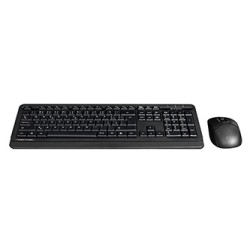 A4Tech FG1012S Zestaw klawiatur CZ, czarna z myszą optyczną bezprzewodową, 2.4 [Ghz]