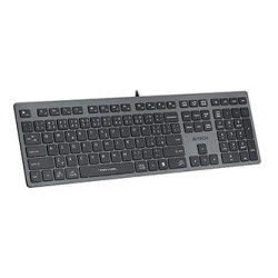 A4Tech FX50 Klawiatura przewodowa (USB) CZ, szara