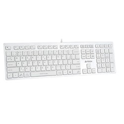 A4Tech FX50 Klawiatura przewodowa (USB) CZ, biała