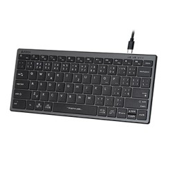 A4Tech FX51 Klawiatura przewodowa (USB) CZ, szara