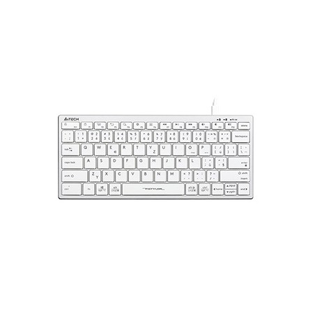 A4Tech FX51 Klawiatura przewodowa (USB) CZ, biała