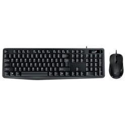 Genius KM-170 COPILOT zestaw klawiatura przewodowa (USB) CZ/SK, czarna z optyczną myszką