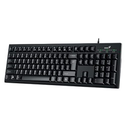 Genius KM-100SE COPILOT zestaw klawiatura przewodowa (USB) CZ/SK, czarna z optyczną myszką