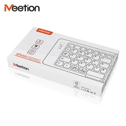 Meetion BTK001 Klawiatura bezprzewodowa US, czarna składane