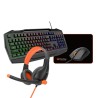 Meetion C490 zestaw klawiatura przewodowa (USB) US, czarna mysz dla gracza, podkładka, klawiatura