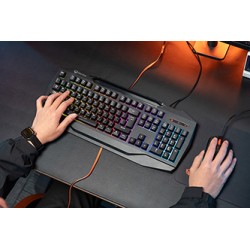 Meetion C490 zestaw klawiatura przewodowa (USB) US, czarna mysz dla gracza, podkładka, klawiatura