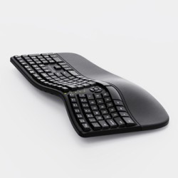 Powerton ERGO LANA Klawiatura ergonomiczna przewodowa (USB) CZ/SK, czarna