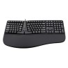 Powerton ERGO LANA Klawiatura ergonomiczna przewodowa (USB) US, czarna