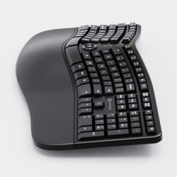 Powerton ERGO LANA Klawiatura ergonomiczna przewodowa (USB) US, czarna
