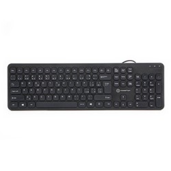Powerton LIFE SLIM Klawiatura przewodowa (USB) CZ/SK, czarna