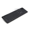 Powerton LIFE SLIM Klawiatura przewodowa (USB) CZ/SK, czarna