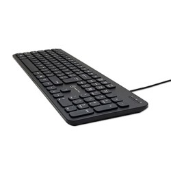 Powerton LIFE SLIM Klawiatura przewodowa (USB) CZ/SK, czarna