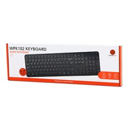 Powerton LIFE SLIM Klawiatura przewodowa (USB) CZ/SK, czarna