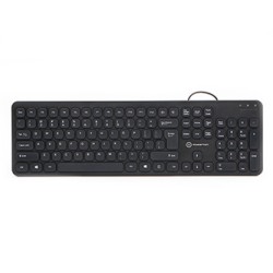 Powerton LIFE SLIM Klawiatura przewodowa (USB) US, czarna