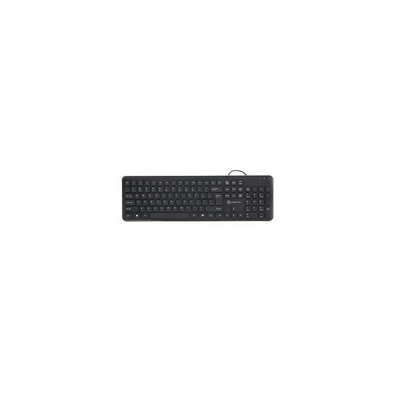 Powerton LIFE SLIM Klawiatura przewodowa (USB) US, czarna