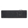 Powerton LIFE SLIM Klawiatura przewodowa (USB) US, czarna