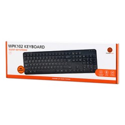 Powerton LIFE SLIM Klawiatura przewodowa (USB) US, czarna