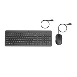 HP 150 Zestaw Klawiatura + Mysz przewodowa (USB) CZ, czarna