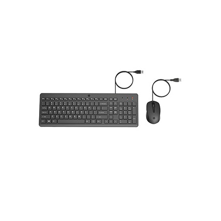 HP 150 Zestaw Klawiatura + Mysz przewodowa (USB) CZ, czarna