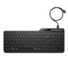 HP 400 Backlit klawiatura przewodowa (USB) CZ, czarna