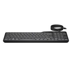HP 400 Backlit klawiatura przewodowa (USB) CZ, czarna