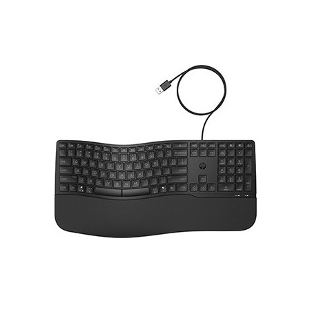HP 480 Comfort klawiatura przewodowa (USB) CZ, czarna