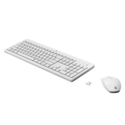 HP 230 Zestaw klawiatur bezprzewodowa CZ/SK, biała z myszą optyczną bezprzewodową, AAA, klasyczna, 2.4 [GHz]
