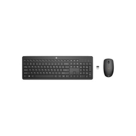 HP 230 Zestaw klawiatur bezprzewodowa CZ, czarna z myszą optyczną bezprzewodową, AAA, multimedialny, 2.4 [GHz]