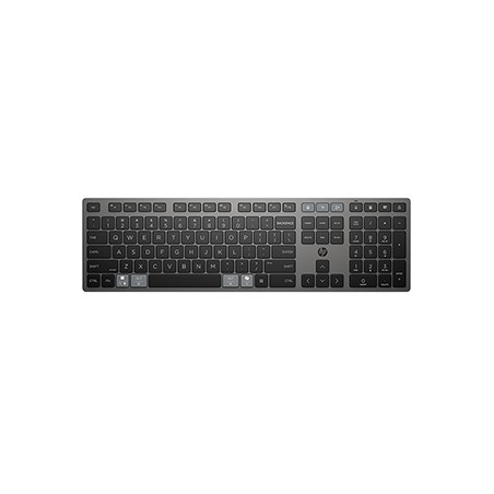 HP 725 Capacitor Wireless Keyboard klawiatura bezprzewodowa CZ, czarna Napájeno superkondenzátorem, z wbudowaną baterią